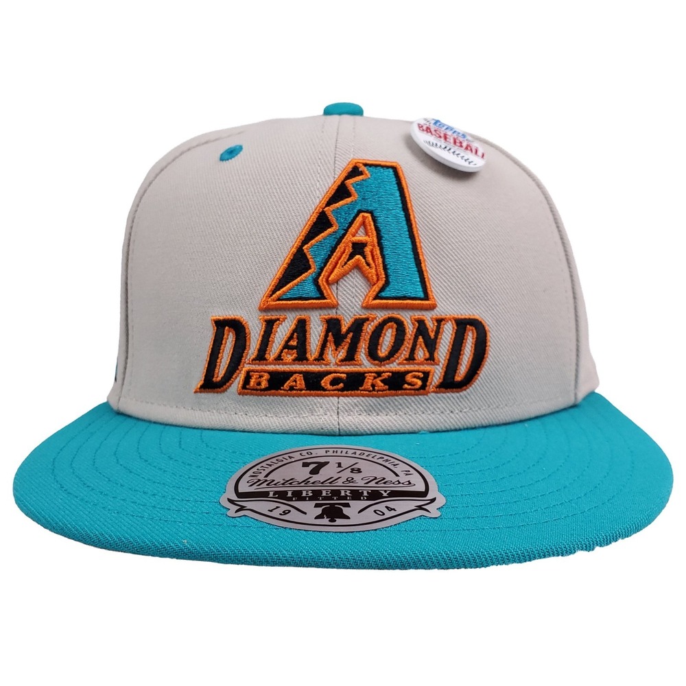 Topps Arizona Diamondbacks Mitchell & Ness MLB Fitted 7 1/8 Flatbill Hat Cap NWT